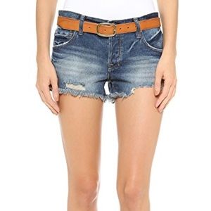 Free people shark bite denim shorts